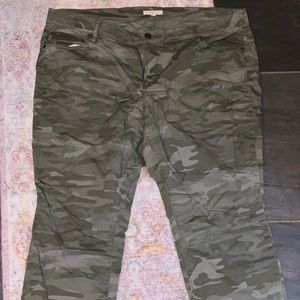 Loft Plus Camo Jeans